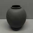 Large Blak Ceramic Vase - 9.8 Inch Rustic Farmhouse Flower Vase for Home Decor, Minimalist Tall Vases for Living Room, Table, Bathroom, Holiday & Weddings,Sandstone Dark Grey