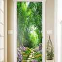 FLFK Door Sticker - Peel and Stick Scenic Door Wallpaper, Removable Self-Adhesive Mural for Home Decor, 30.3"W x 78.7"L, Set of 2 Sheets