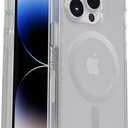OtterBox iPhone 14 Pro (ONLY) Symmetry Series+ Case - Clear, Ultra-Sleek, Snaps to MagSafe, Raised Edges Protect Camera & Screen (Clear)