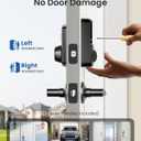 Veise Keyless Entry Door Lock with 2 Lever Handles - Electronic Keypad Deadbolt, Easy Installation Digital Smart Front Door Lock Set, Matte Black