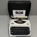 Manual Typewriter,1980s Traditional Portable Vintage Typewriter Deeply Restored,Manual Typewriter for Writing,Letters and Vintage Collectible Present,Classic Retro Manual Typewriter