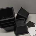 Bed Risers 4 Inch Heavy Duty, 6 Pack Durable Plastic Furniture Lifts, Supports 2200 lbs per Leg for Bed, Sofa, Desk, Non-Slip & Stackable Design