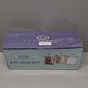 Set of 3 Glass Jar with Lid 1 Liter | Airtight Glass Storage Container for Food, Pasta, Coffee, Candy, Dog Treats, Snacks | Glass Organization Canisters for Home & Kitchen | 34 Ounces