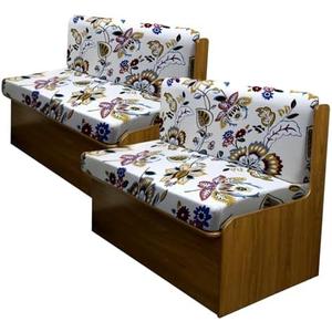 Hipinger RV Dinette Cushion Covers, Stretch Camper Cushion Slipcovers Non-Slip Replacement Camper Cushion Slipcovers Washable RV Dinette Seat Covers Include 2 Bench Cover & 2 Backrest Cover, Floral