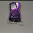 300 Pack 3 Size Mylar Packaging Bags with Front Window, Zipper Resealable Bag Smell Proof Foil Bags for Jewelry, Sample, Food Storage(Purple,3x4.7,4x6,4.7x7.9in)