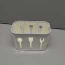 Rainmae Silverware Utensil Caddy, Cutlery Utensil Holder Organizer for Kitchen Countertop Holder Silverware Organizer Caddy for Countertop and Party Use, Holds Fork, Knife, Spoon