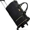 Luhxe Travel Convertible Carry On Garment Roller Bag 2.0 with Shoe Pouch & Detachable Shoulder Strap – Improved Zipper and reinforced straps - Charcoal