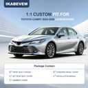 IKABEVEM Seat Covers Custom for Toyota Camry 2025-2026 SE,LE,XSE,XLE,Nightshade Full Coverage New Car Seat Protector, Premium Waterproof Faux Leather, Airbag Compatible, All Weather Protection