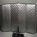 ROCCS Thickest Windshield Sun Shade fit for 2016-2025 Tesla Model Y, Diamond Foldable Front Window Sunshade Sun Visor Protector Blocks UV Rays Keep Your Car Cooler