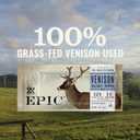 EPIC Bars, Venison Sea Salt and Pepper Bar, Keto Friendly, Whole30 Approved, Gluten Free, 12 Count, 15.6 oz (EXP 11/03/26)