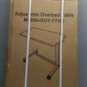 Vaunn Medical Adjustable Overbed Bedside Table With Wheels (Hospital and Home Use)