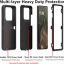 for Motorola Edge 2025 Case, Heavy Duty Bumper Case Heavy Duty Shockproof Dustproof 3 in 1 Rugged Protective Phone Cover for Motorola Moto Edge 2025 (Black)