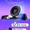 Computer Speakers, Hi-Fi Sound Quality Computer Sound Bar, Bluetooth 5.0 & 3.5mm Wired PC Speakers with 4 Dynamic Lighting Modes, USB Powered Speakers for PC, Desktop, Laptops, Phones, Monitors, Xbox