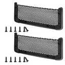 Frienda 2 Pcs ABS Plastic Frame Car Storage Net Bag Phone Car Mesh Net Holder RV Storage Boat Cargo Pocket Organizer Framed Mesh Pocket with Screws for Auto RV (13.8 x 5 Inch)