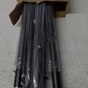 Heavy Duty Curtain Rods for Windows 66 to 120 Inch,1 Inch Adjustable Black Curtain Rod with Easy Installation and Modern Design,Decorative Long Drapery Rods with Metal Finials (A1,Black,30-120")