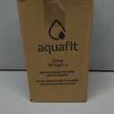 AQUAFIT 1 Gallon Water Bottle with Time Marker - Straw & Chug Lid - BPA Free Gym Water Bottle with Straw - Big Gallon Jug (Gray, 128 oz - 2 Lids)