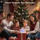 Lewondr Christmas Snowflake Tree Topper, 12.2in Xmas Tree Topper with Glittered Epoxy & 30 Colorful LED, Remote&USB Powered Snowflake Treetop, Xmas Decor for Home Party, 6H Timer&8 Modes, Silver White
