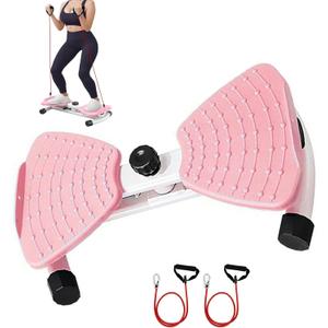 Waist Twister, Ab Machine with Resistance Bands,330 lbs Weight Capacity, Abs Workout for Slim Waist and Core Ab Exercise, Noiseless Home Gym Exercise Equipment for Women Men