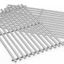 Criditpid 7637 304 Stainless Steel Grill Cooking Grates for Weber Spirit I & II 200 GS4 Series, Spirit E210, S210, E220, S220 with Front Control, 17.5" Grates Replacement Parts for Weber Spirit 200 (SUS304 Stainless Steel)
