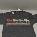 Retro Moose Lover Funny Moose Vintage T-Shirt, Small, Gray