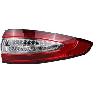 Right Passenger Side LED Tail Light Assembly Compatible with Ford Fusion S SE 2013-2016 Rear Brake Lamp Replace# FO2805110 DS7Z-13404-H