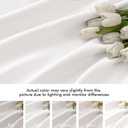 MIULEE Pure White Back Tab Light Blocking Curtains 63 Inch Length 2 Panels Set for Living Room Bedroom Privacy, Rod Pocket/Pinch Pleat Thermal Insulated Room Darkening Pleated Blackout Drapes