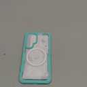 CENHUFO Magnetic Privacy for Samsung Galaxy S25 Case, Full Body Phone Case with Built-in 9H Tempered Glass Privacy Screen Protector and Camera Lens Cover, Shockproof Protective Clear Bumper -Green