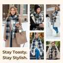 WELUK Heated Scarf for Women Men with 5000mAh Rechargeable Battery, 3 Temperature Settings Winter Electric Heating Neck Scarf (Black)