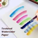 5 x XWT 120 Sheets Watercolor Paper Bulk, 5x7in 110lb/230gsm, Cold Pressed Acid Free Natural White Textured Water Color Painting Art Supplies, Drawing Gift for Professional Adult Artists