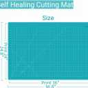 24"x36" Self Healing Cutting Mat, Sewing Mat for Crafts, Double Sided 5-Ply Table Cutting Board for Fabric Quilting Leather Modeling Hobby Project, Turquoise