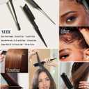 Slick Back Hair Brush & Hair Wax Stick Set - Frizz Control & Flyaway Smoothing - Sleek Ponytails, Buns, Edges - Styling Cream/Gel/Balm/Pomade Stick for Women - Styling Accessories for Girls & Kids