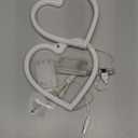 2-Pack Pink Heart Neon Sign, Neon Heart Lights Battery Operated or USB Powered For Valentines Day Decorations, LED Valentines Lights for Wedding Proposal Anniversary Mothers Day Girls Bedroom Decor