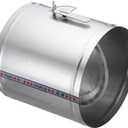 PATIKIL 12" HVAC Duct Manual Volume Damper, Metal Adjustment Airflow Ducting Backdraft Damper Control for Air Ventilation System