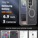 DEERLAMN Strong Magnetic Case for Samsung Galaxy S26 Ultra 6.9-Inch,[Compatible with Magsafe][Military Grade Drop Protection] Translucent Matte Shockproof Protective Phone Cover, Frosted Grey