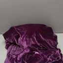 MIULEE Velvet Table Cloth with Decorative Ruffle Edge Luxurious Soft Washable Rectangular Tablecloth Thick Wrinkle-Resistant Oblong Table Cover for Kitchen Dining Party Wedding 60x120 Inch, Purple