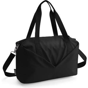 Ceneda Small Gym Bag for Women, 12 inch Mini Gym Bag with Wet Pocket, Lightweight Tote for Gym, Sport, Workout - Black