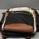 LOVEVOOK Travel Essentials Carry on Backpack 50L Travels Backpack for Women,Waterproof TSA Personal Item Travels Bag Airline Flight Approved,Large Carry on Luggage Laptop Backpack with Packing Cubes (1-black - Beige White - Chestnut Brown)