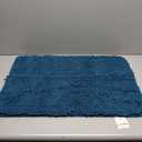 OLANLY Bathroom Rugs 30x20, Extra Soft Absorbent Chenille Bath Rugs, Rubber Backing Quick Dry, Machine Washable Bath Mats for Bathroom Floor, Tub and Shower, Home Decor Accessories, Peacock Blue