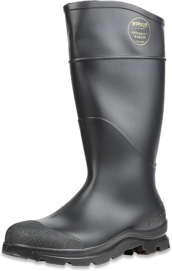 Servus Comfort Technology 14" PVC Steel Toe Men's Work Boots, Black - Steel Toe, 14 Servus Comfort Technology 14" PVC Steel Toe Men's Work Boots, Black - Steel Toe, 14