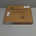 SUNEE Hanging File Folders Letter Size, Pastel Colors, 25 Count Letter Size File Folders with 1/5-cut Tabs, Heavy Duty 2 Inch Expansion, Stay Organized for Your Home and Office Bulk File