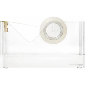 russell+hazel Acrylic + Gold Tape Dispenser - Weighted (1-13/16" x 6" x 3-3/8")