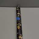 Black Floral Wallpaper Classic Leaves Wall Paper 17.4" x 118" Dark Moody Contact Paper Vintage Chinoiseries Watercolor Self Adhesive Covering for Bedroom Bathroom Cabinet Home Decor Beige Gold