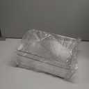 2 Pack Lid Organizer for Kitchen Cabinet Food Storage Container Lids, Clear Plastic Adjustable Dividers, Lid Organizers Inside Cabinet for Kitchen Organizers and Storage