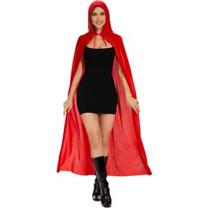 Raven Cape for Women,cloak with Hood Women,red Riding Hood Cape,purple Cape with Hood Raven Cosplay Cape,purple Hooded Cape, Red, L(150cm)