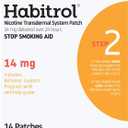 Habitrol Nicotine Transdermal System Patch | Stop Smoking Aid | Step 2 (14 mg) | 14 Patches (2 Week Kit) | Packaging May Vary