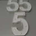 3 x LED Marquee Numbers, Small Light Up Numbers for Party, 8.58 Inch Battery Powered Lighted Number for Birthday, Night Light, Table or Home Decor (Number 5)