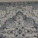 jinchan Area Rug 2x3 Washable Entryway Bathroom Doormat Vintage Floral Retro Accent Throw Rug Non-Slip Mat for Kitchen Front Door Indoor Home Decor Blue