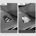 Car Center Console Panel Trim AC Vent Air Conditioner Sticker Decal fits for Volvo xc60 2018 2019 2020 2021 2022 2023 2024 2025 2026 Accessories (Black, Dashboard Vent Mask)