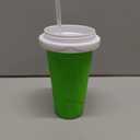 Magic Slushy Maker Squeeze Cup Slushie Maker, Homemade Milk Shake Maker Cooling Cup Squee DIY Birthday Gifts for Kids (Green)