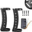 Universal Wireless Steering Wheel Control - Compatible with Car DVD/Radio/Navigation Systems, Plug & Play Remote Button(Black)